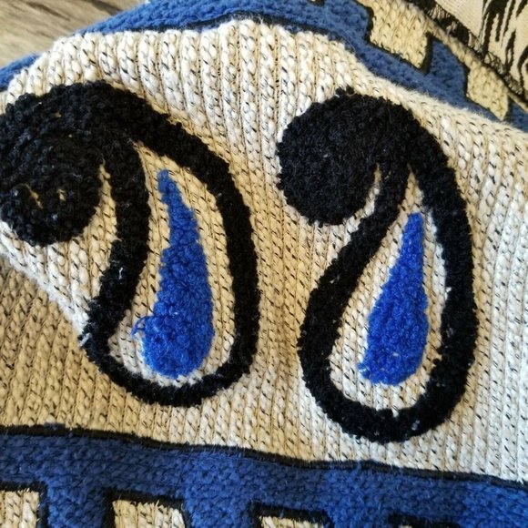 Vintage 90s Patch Cardigan‎ Sweater Folklore Art - Picture 6 of 9
